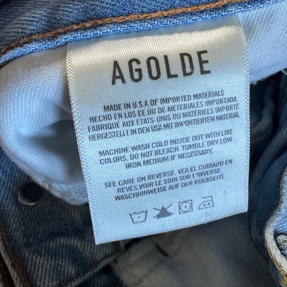Agolde Lana Slice Jeans Size 25 - Picture 6 of 8